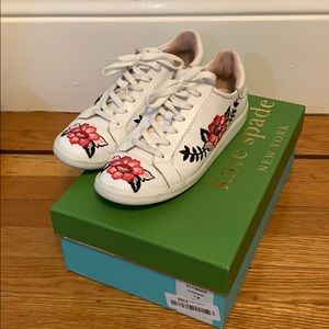 Kate Spade Everhart Embroidered White Sneaker7